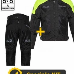 Kit Freezer Man CE Nero Giallo - Giacca Moto Befast Estiva + Pantaloni Moto Befast Estivi
