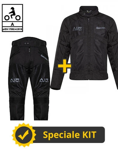 Kit Freezer Man CE Nero - Giacca Moto Befast Estiva + Pantaloni Moto Befast Estivi 3 Kit Freezer Man CE Nero - Giacca Moto Befast Estiva + Pantaloni Moto Befast Estivi