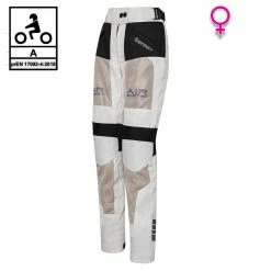 Pantaloni Moto Donna Estivi Befast FREEZER PANT Lady CE Certificati Nero Grigio