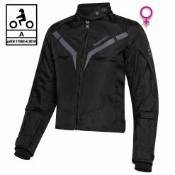 Giacca Moto Donna Befast GAMMA Lady CE Certificata Nero