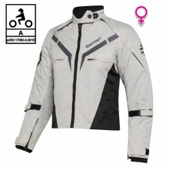 Giacca Moto Donna Befast GAMMA Lady CE Certificata Nero Grigio
