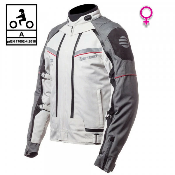 Kit Completo Transformer Klima Lady CE 3 Strati Grigio - Giacca Moto Donna Certificata Befast + Pantaloni Moto Donna Certificati Befast 4 Kit Completo Transformer Klima Lady CE 3 Strati Grigio - Giacca Moto Donna Certificata Befast + Pantaloni Moto Donna Certificati Befast - immagine 2