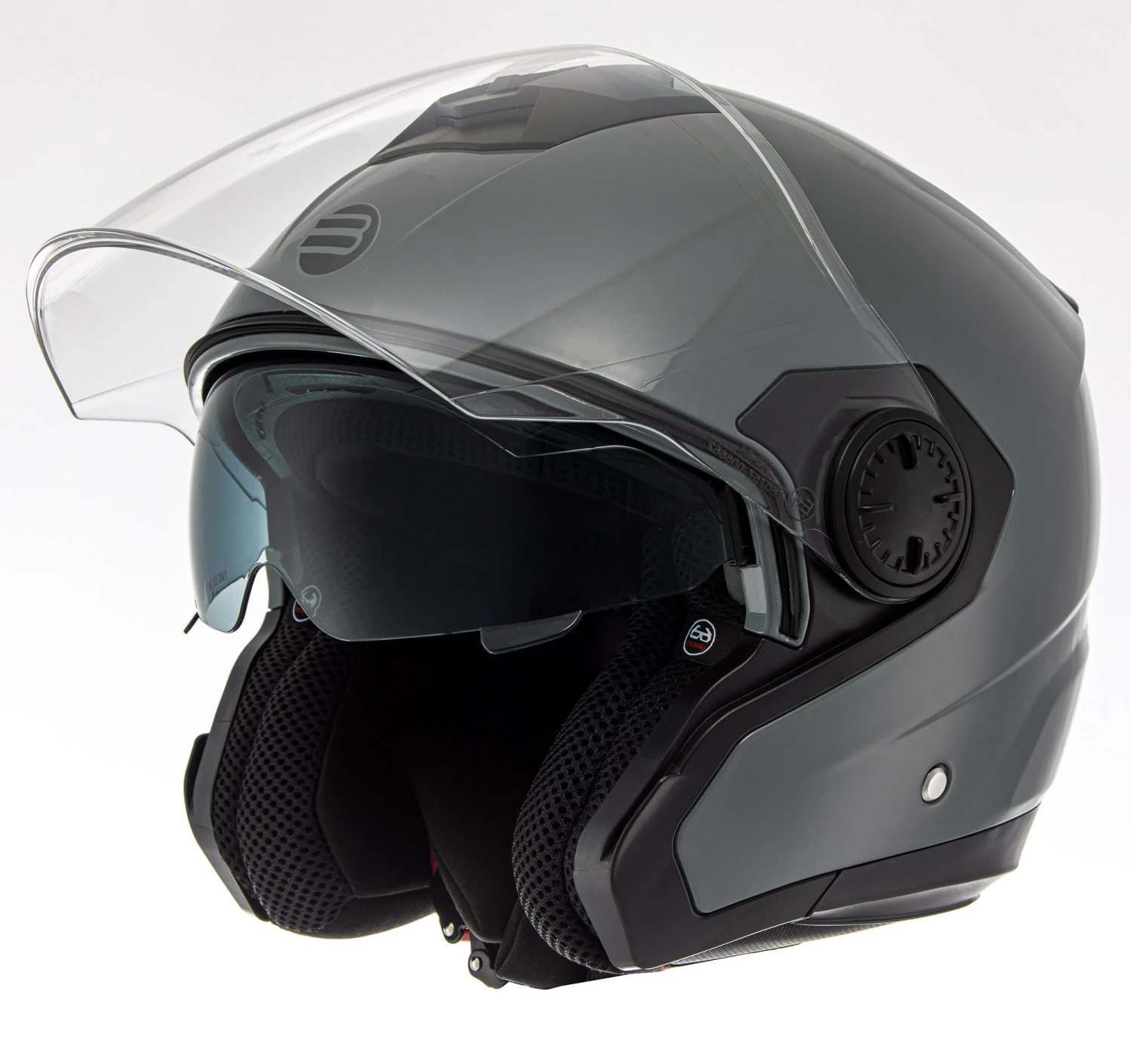 Kit Coppia Volt Grigio Lucido - 2 Caschi Jet Befast Con Omologazione ECE 06 6 Kit Coppia Volt Grigio Lucido - 2 Caschi Jet Befast Con Omologazione ECE 06 - immagine 4