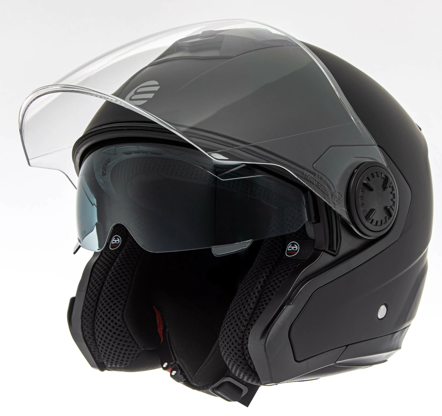 Kit Coppia Volt Nero Opaco - 2 Caschi Jet Befast Con Omologazione ECE 06 6 Kit Coppia Volt Nero Opaco - 2 Caschi Jet Befast Con Omologazione ECE 06 - immagine 4