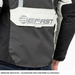 Giacca Moto Befast RIDDICK CE Certificata Nero 17 Giacca Moto Befast RIDDICK CE Certificata Nero -Negozio al dettaglio BEFAST 2022 indicativa dettaglio retro shooting befast riddick nero grigio chiaro 1