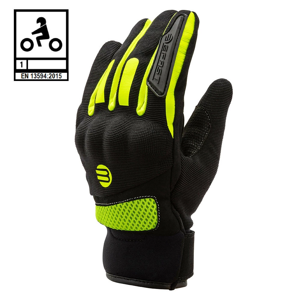 Guanti Moto Estivi Befast ISLAND CE Certificati Nero Giallo 3 Guanti Moto Estivi Befast ISLAND CE Certificati Nero Giallo