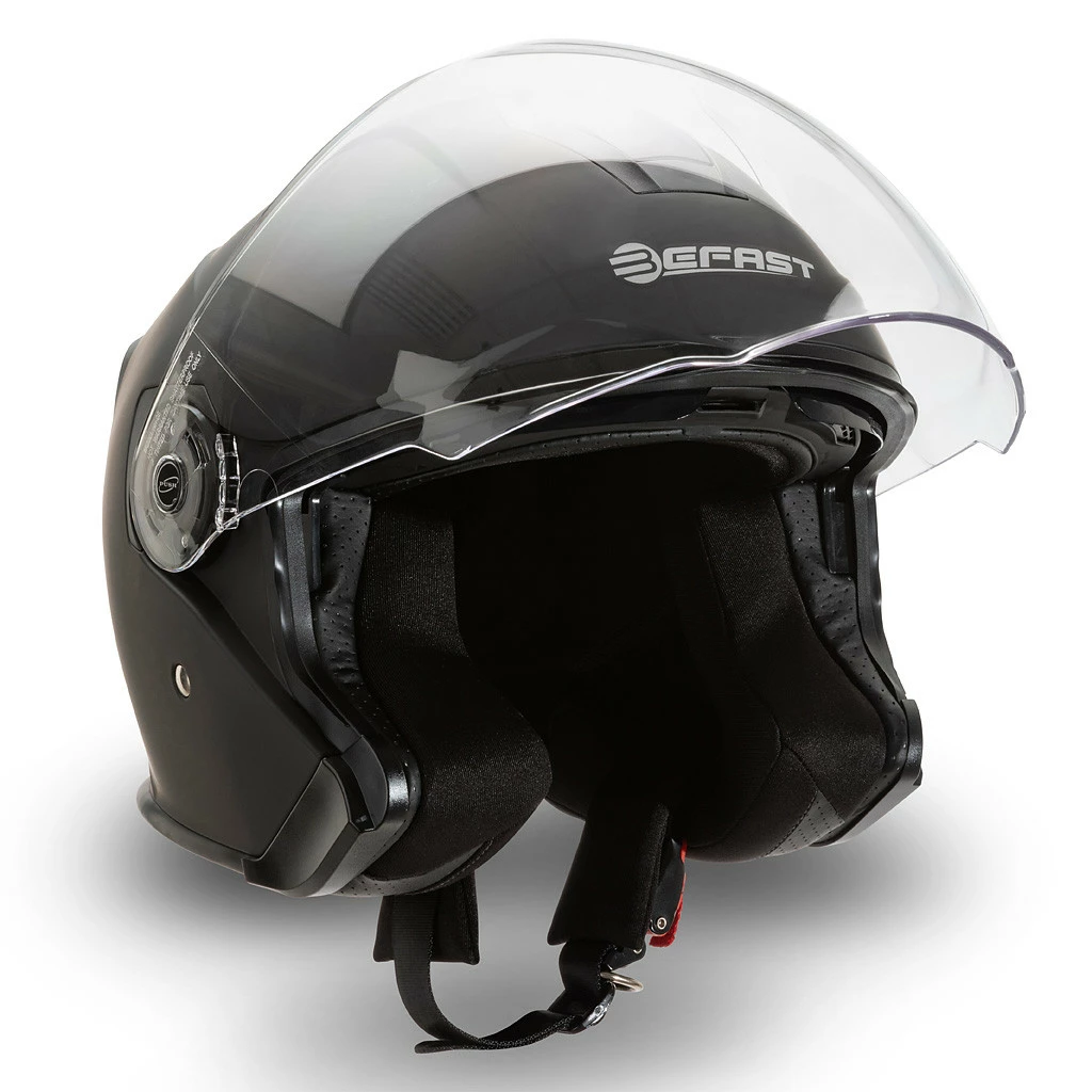 Casco Jet Befast JET Connect Nero Opaco Con Interfono Integrato 6 Casco Jet Befast JET Connect Nero Opaco Con Interfono Integrato - immagine 4