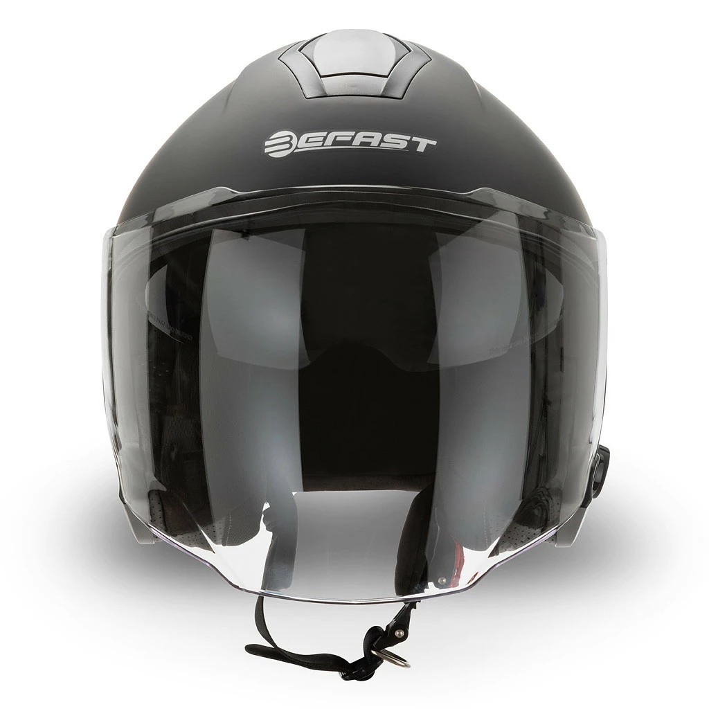 Casco Jet Befast JET Connect Nero Opaco Con Interfono Integrato 5 Casco Jet Befast JET Connect Nero Opaco Con Interfono Integrato - immagine 3