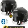 Kit Coppia JET Connect Nero - 2 Caschi Jet Befast JET Connect Con Interfono Integrato 1 Kit Coppia JET Connect Nero - 2 Caschi Jet Befast JET Connect Con Interfono Integrato -Negozio al dettaglio BEFAST 2022 jetconnnero