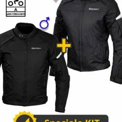 Kit Coppia Street CE Nero - Giacca Moto Certificata Befast Uomo + Donna