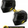 Kit Coppia Flash Nero Giallo - 2 Caschi Integrali Befast 2 Kit Coppia Flash Nero Giallo - 2 Caschi Integrali Befast -Negozio al dettaglio BEFAST 2022 kit flash nero giallo
