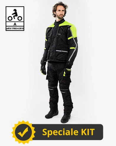 Kit Completo Touring Tech CE 3 Strati Giallo - Giacca Moto Certificata Befast + Pantaloni Moto Certificati Befast 12 Kit Completo Touring Tech CE 3 Strati Giallo - Giacca Moto Certificata Befast + Pantaloni Moto Certificati Befast - immagine 10