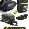 Kit Viaggio All Inclusive Befast - Coppia Borse Laterali + Borsa Serbatoio Grande 28lt + Zaino Moto Gerla 28lt + Marsupio