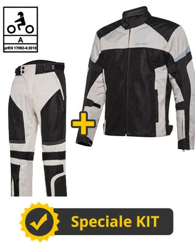 Kit Completo DUNE CE Grigio - Giacca Moto Certificata Befast + Pantaloni Moto Certificati Befast 3 Kit Completo DUNE CE Grigio - Giacca Moto Certificata Befast + Pantaloni Moto Certificati Befast