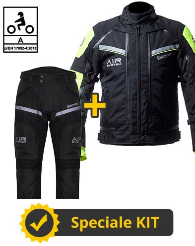 Kit Completo Transformer Klima CE 3 Strati Giallo - Giacca Moto Certificata Befast + Pantaloni Moto Certificati Befast 3 Kit Completo Transformer Klima CE 3 Strati Giallo - Giacca Moto Certificata Befast + Pantaloni Moto Certificati Befast