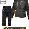 Kit Completo Victory CE 3 Strati Nero Grigio - Giacca Moto Certificata Befast + Pantaloni Moto Certificati Befast 2 Kit Completo Victory CE 3 Strati Nero Grigio - Giacca Moto Certificata Befast + Pantaloni Moto Certificati Befast -Negozio al dettaglio BEFAST 2022 kitvictorybkg