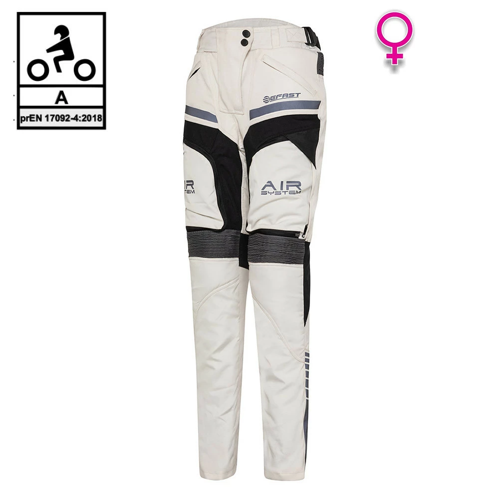 Pantaloni Moto Touring Donna Befast KLIMA PANT Lady CE Certificati 3 Strati Nero Grigio 3 Pantaloni Moto Touring Donna Befast KLIMA PANT Lady CE Certificati 3 Strati Nero Grigio
