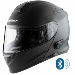 Casco Modulare Befast Connect Con Interfono Integrato Nero Opaco