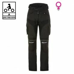 Pantaloni Moto Donna Touring Befast TOURING PANT Lady CE Certificati 3 Strati Nero