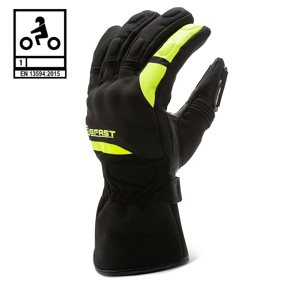 Guanti Moto Invernali Befast PERFORMER CE Certificati Nero Giallo 3 Guanti Moto Invernali Befast PERFORMER CE Certificati Nero Giallo