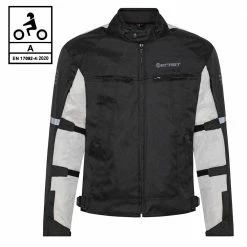 Giacca Moto Touring Befast ALLTIME CE Certificata 3 Strati Nero Grigio