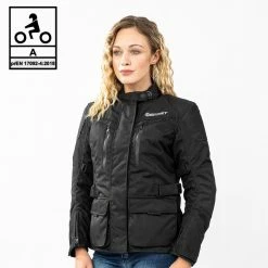 Giacca Moto Donna Befast BABYLON Lady CE Certificata Nero