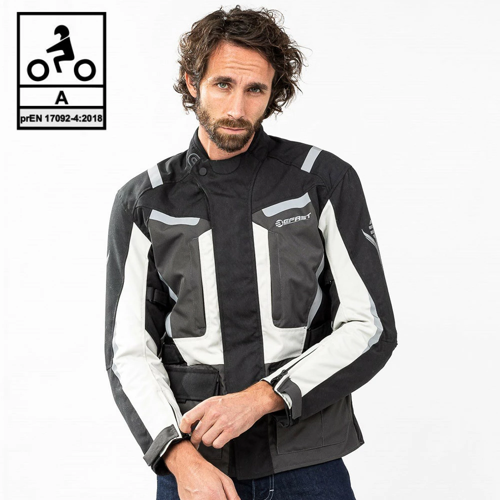 Giacca Moto Befast RIDDICK CE Certificata Nero Grigio Chiaro 3 Giacca Moto Befast RIDDICK CE Certificata Nero Grigio Chiaro