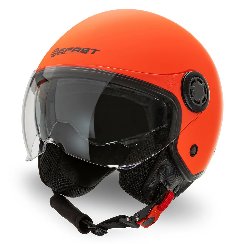 Casco Jet Befast Rapid Arancio Fluo Opaco 3 Casco Jet Befast Rapid Arancio Fluo Opaco