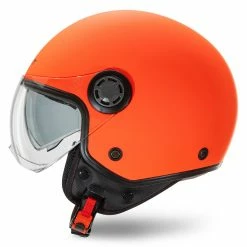 Casco Jet Befast Rapid Arancio Fluo Opaco 12 Casco Jet Befast Rapid Arancio Fluo Opaco -Negozio al dettaglio BEFAST 2022 rapid matt orange fluo laterale sx
