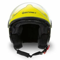 Casco Jet Befast Rapid Giallo Fluo Opaco -Negozio al dettaglio BEFAST 2022 rapid matt yellow fluo esempio 02
