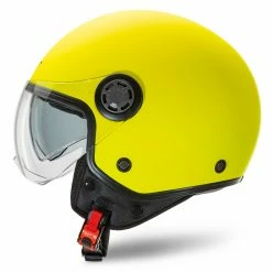 Casco Jet Befast Rapid Giallo Fluo Opaco -Negozio al dettaglio BEFAST 2022 rapid matt yellow fluo laterale sx