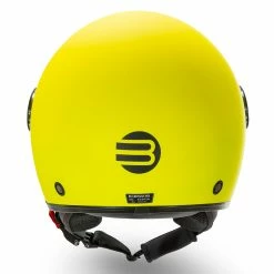 Casco Jet Befast Rapid Giallo Fluo Opaco -Negozio al dettaglio BEFAST 2022 rapid matt yellow fluo retro
