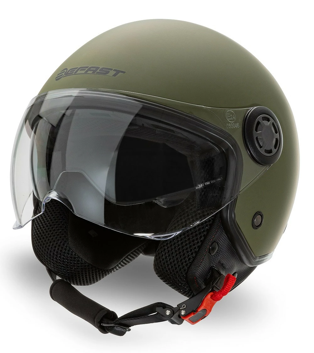 Casco Jet Befast Rapid II Doppia Visiera Verde Militare Opaco 3 Casco Jet Befast Rapid II Doppia Visiera Verde Militare Opaco