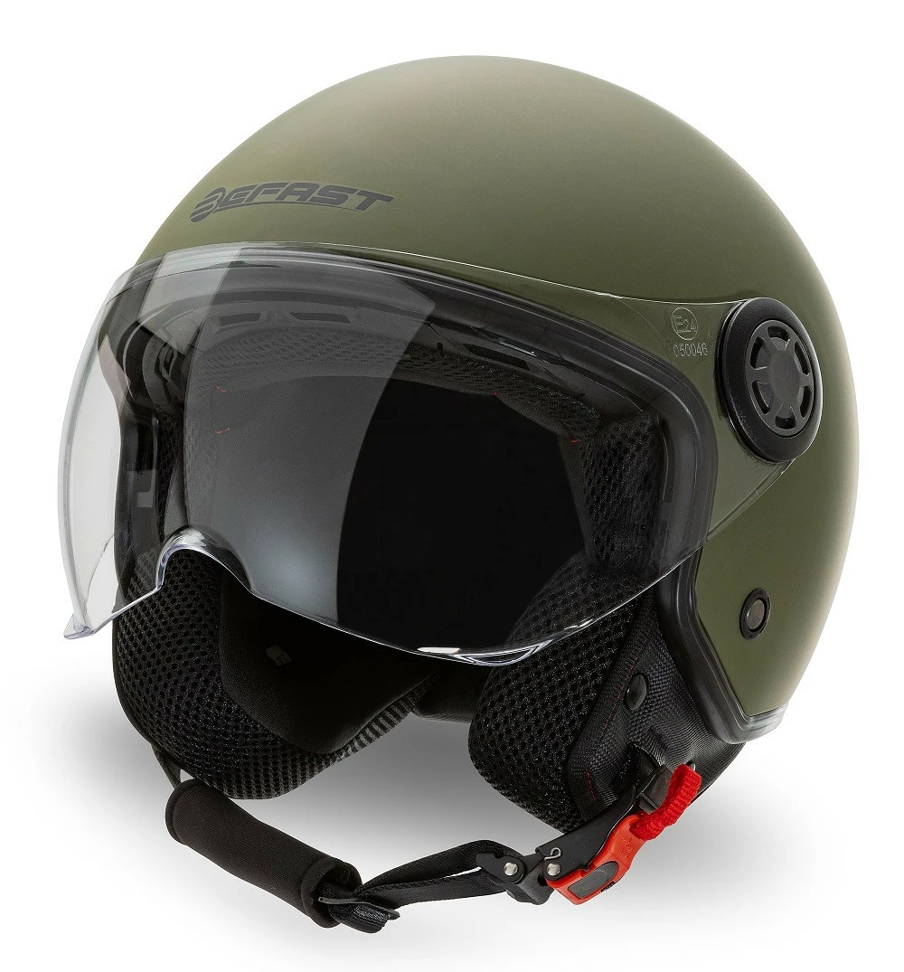 Casco Jet Befast Rapid II Doppia Visiera Verde Militare Opaco 4 Casco Jet Befast Rapid II Doppia Visiera Verde Militare Opaco - immagine 2
