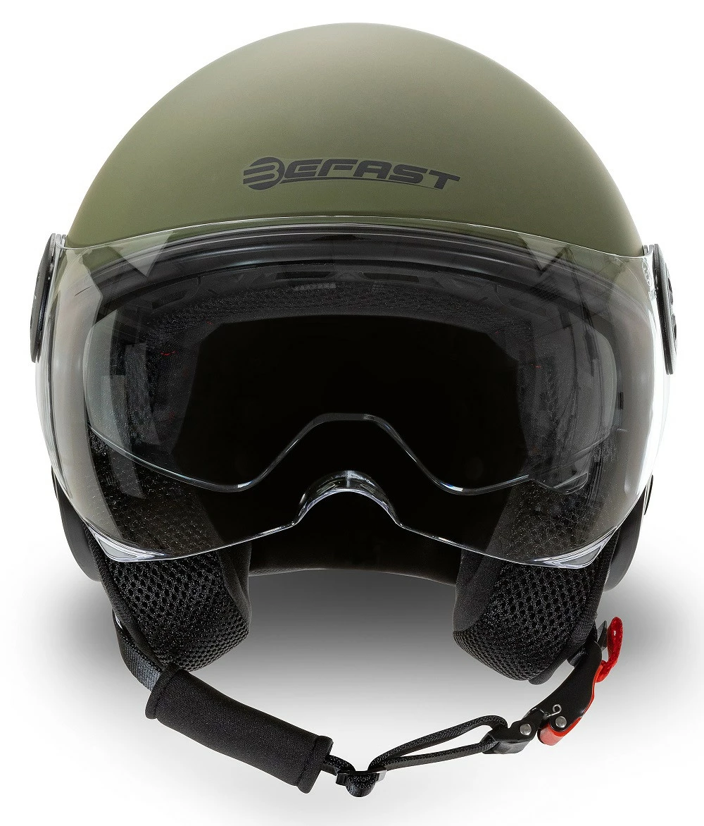 Casco Jet Befast Rapid II Doppia Visiera Verde Militare Opaco 7 Casco Jet Befast Rapid II Doppia Visiera Verde Militare Opaco - immagine 5