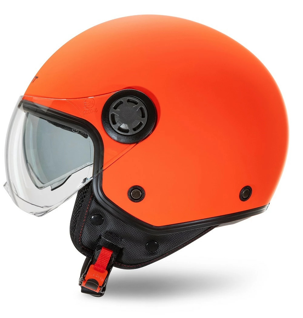 Casco Jet Befast Rapid II Doppia Visiera Arancio Fluo Opaco 7 Casco Jet Befast Rapid II Doppia Visiera Arancio Fluo Opaco - immagine 5