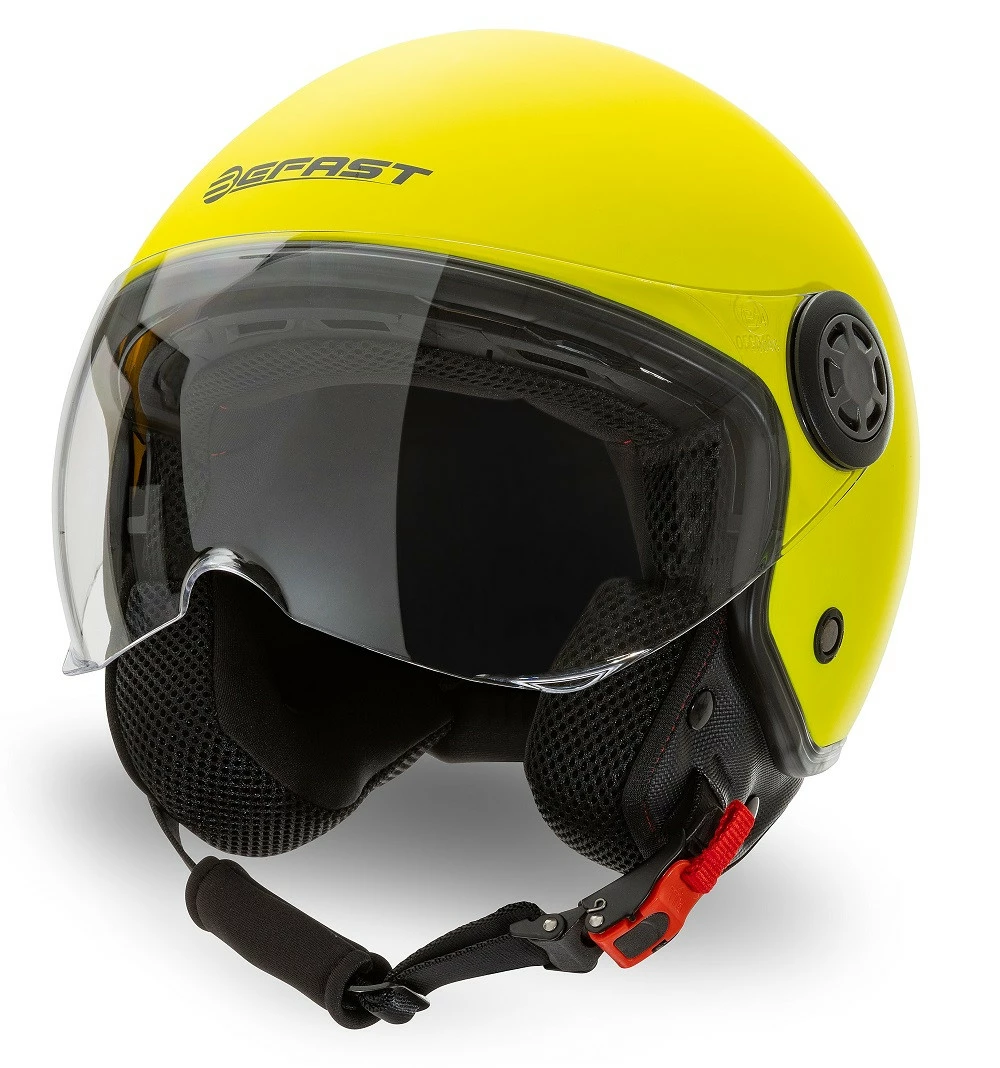 Casco Jet Befast Rapid II Doppia Visiera Giallo Fluo Opaco 4 Casco Jet Befast Rapid II Doppia Visiera Giallo Fluo Opaco - immagine 2