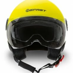 Casco Jet Befast Rapid II Doppia Visiera Giallo Fluo Opaco 13 Casco Jet Befast Rapid II Doppia Visiera Giallo Fluo Opaco -Negozio al dettaglio BEFAST 2022 rapid matt yellow fluo fronte