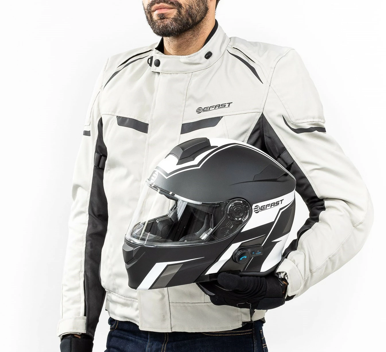 Giacca Moto Befast BERG CE Certificata Nero Grigio 6 Giacca Moto Befast BERG CE Certificata Nero Grigio - immagine 4