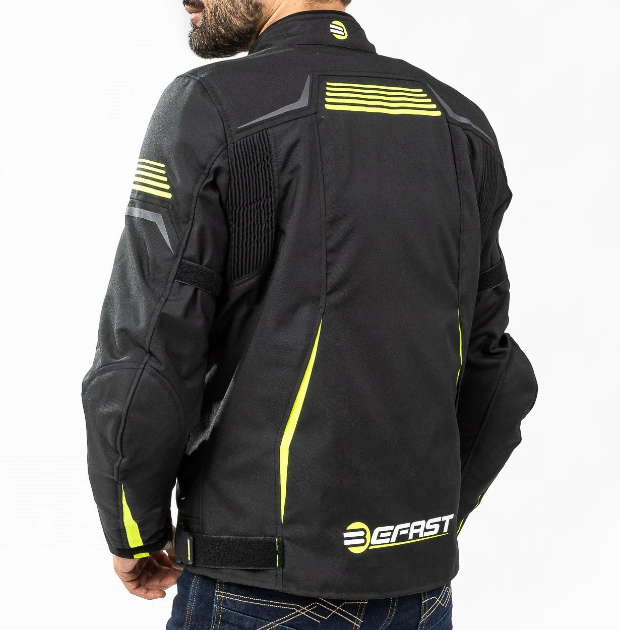 Giacca Moto Touring Befast BLUME CE 3 Strati Nero Giallo 5 Giacca Moto Touring Befast BLUME CE 3 Strati Nero Giallo - immagine 3