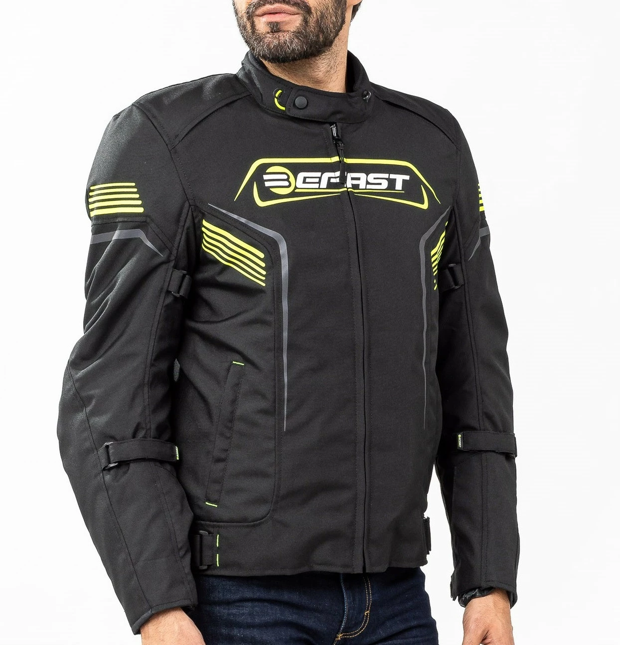 Giacca Moto Touring Befast BLUME CE 3 Strati Nero Giallo 4 Giacca Moto Touring Befast BLUME CE 3 Strati Nero Giallo - immagine 2