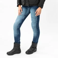 Jeans Moto Donna Befast JARVIS Lady CE Certificati Blu Stonewash -Negozio al dettaglio BEFAST 2022 shooting befast jarvis stonewash