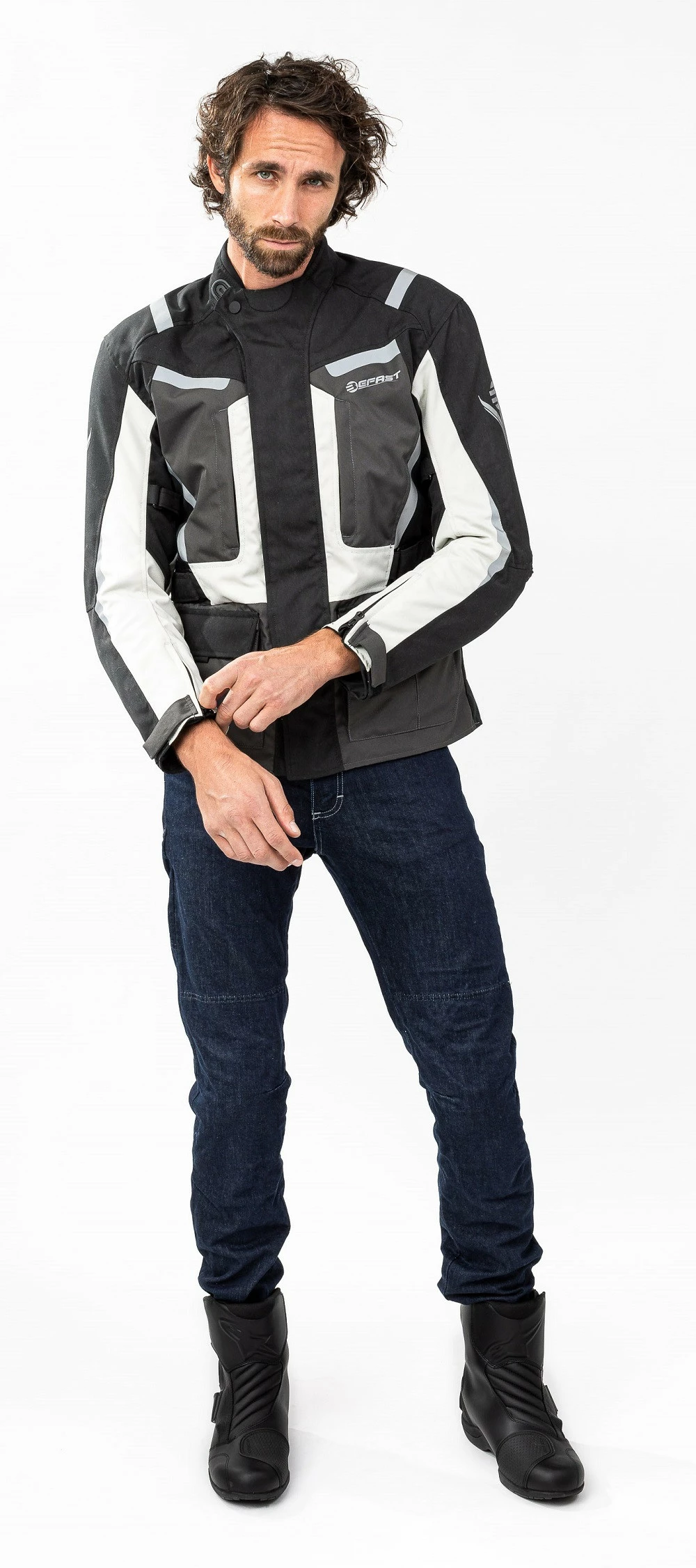 Giacca Moto Befast RIDDICK CE Certificata Nero Grigio Chiaro 15 Giacca Moto Befast RIDDICK CE Certificata Nero Grigio Chiaro - immagine 13