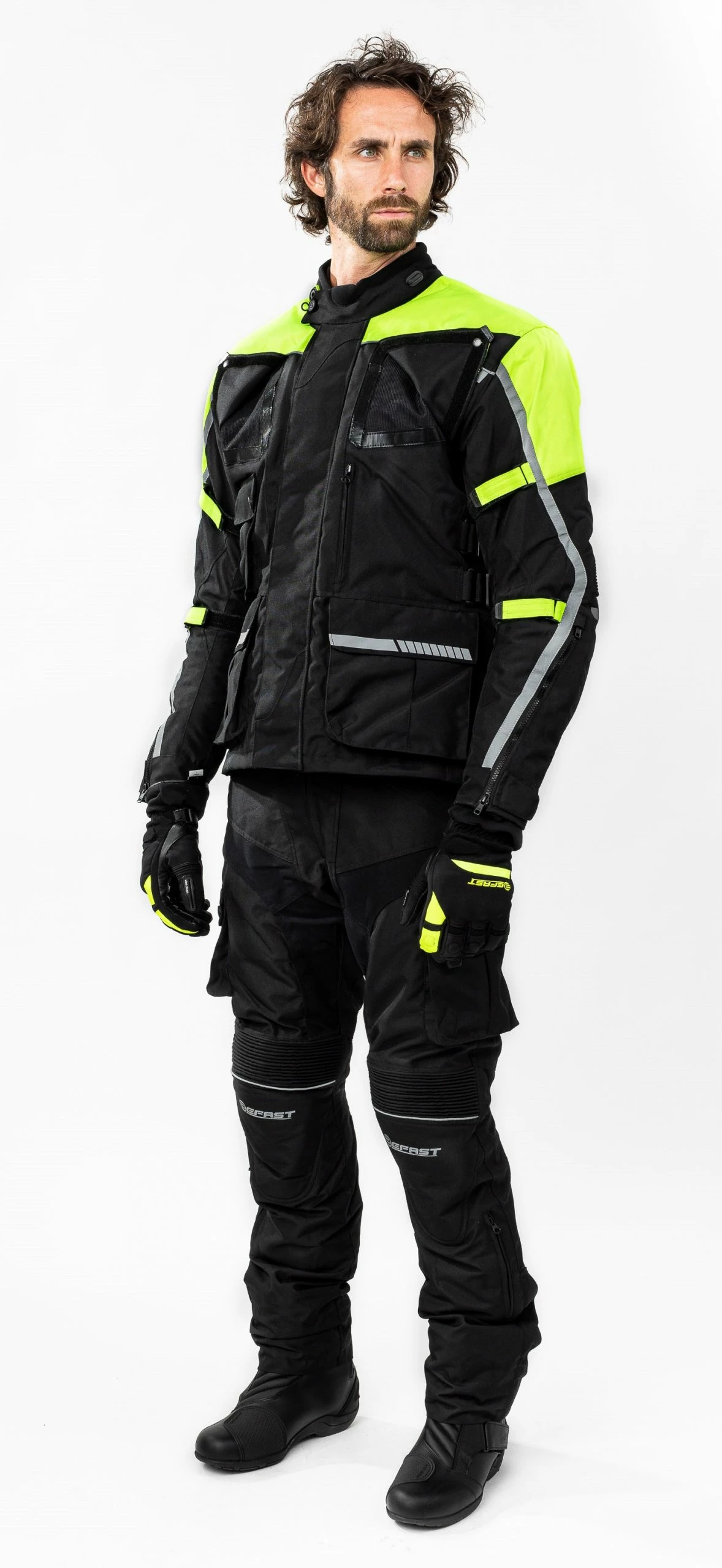 Kit Completo Touring Tech CE 3 Strati Giallo - Giacca Moto Certificata Befast + Pantaloni Moto Certificati Befast 6 Kit Completo Touring Tech CE 3 Strati Giallo - Giacca Moto Certificata Befast + Pantaloni Moto Certificati Befast - immagine 4