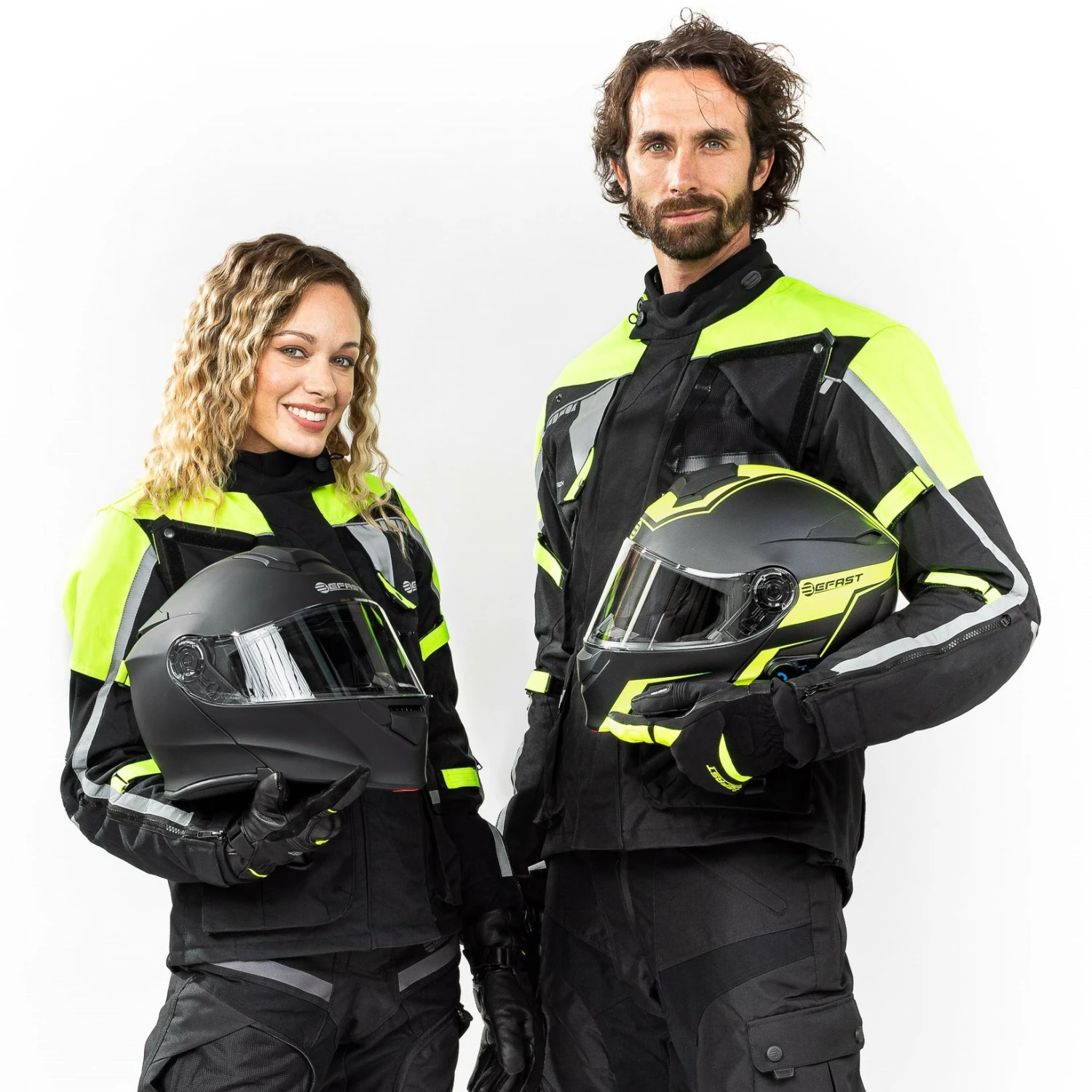 Kit Coppia Touring Tech CE Nero Giallo - Giacca Moto Certificata Befast Uomo + Donna 6 Kit Coppia Touring Tech CE Nero Giallo - Giacca Moto Certificata Befast Uomo + Donna - immagine 4