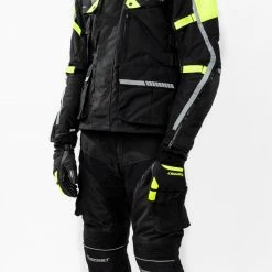 Kit Completo Touring Tech CE 3 Strati Giallo - Giacca Moto Certificata Befast + Pantaloni Moto Certificati Befast