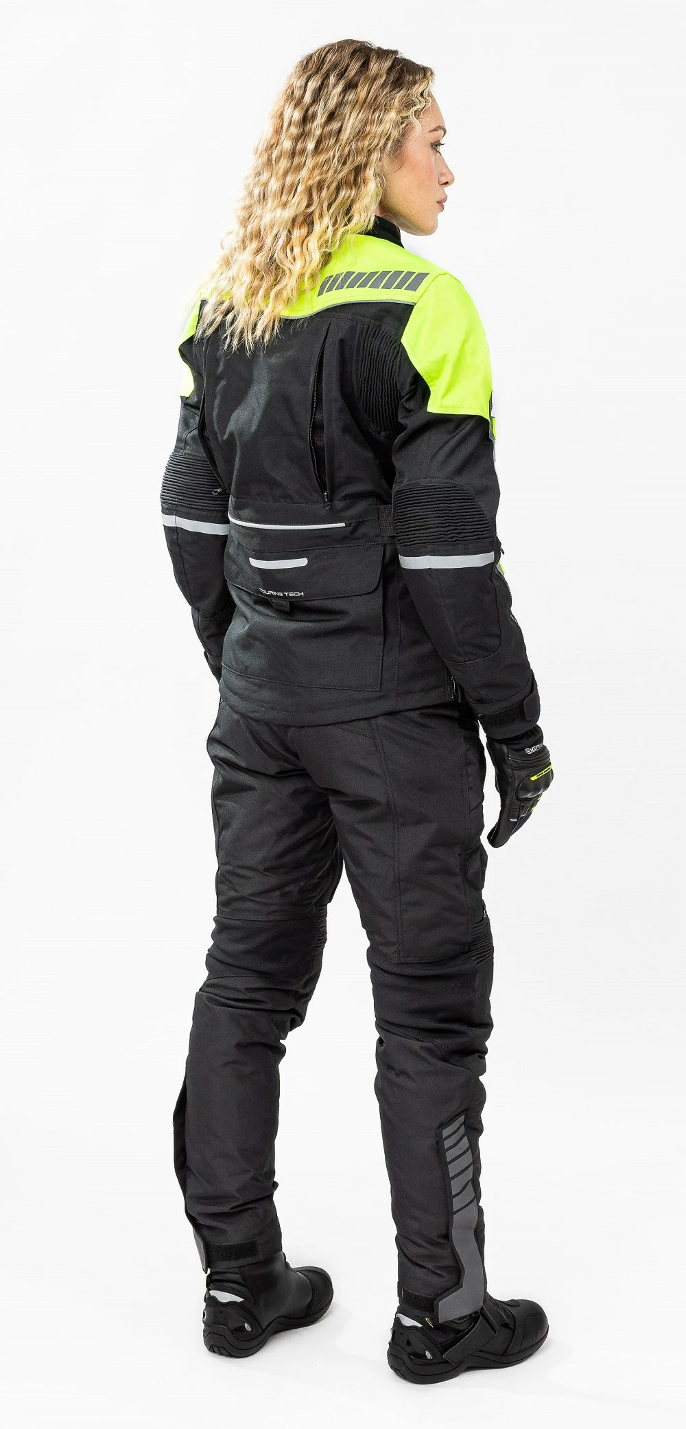 Giacca Moto Donna Touring Befast TOURING TECH Lady CE Certificata 3 Strati Nero Giallo 13 Giacca Moto Donna Touring Befast TOURING TECH Lady CE Certificata 3 Strati Nero Giallo - immagine 11