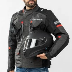 Giacca Moto Touring Befast VICTORY CE Certificata 3 Strati Nero Grigio 19 Giacca Moto Touring Befast VICTORY CE Certificata 3 Strati Nero Grigio -Negozio al dettaglio BEFAST 2022 shooting befast victory nero grigio 6 2