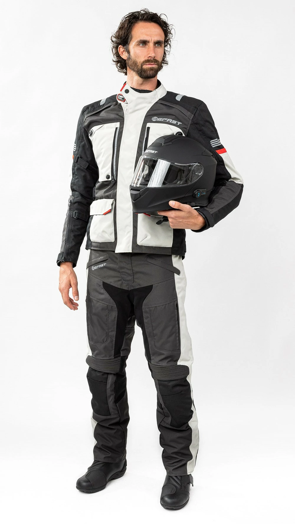 Kit Completo Victory CE 3 Strati Grigio - Giacca Moto Certificata Befast + Pantaloni Moto Certificati Befast 5 Kit Completo Victory CE 3 Strati Grigio - Giacca Moto Certificata Befast + Pantaloni Moto Certificati Befast - immagine 3