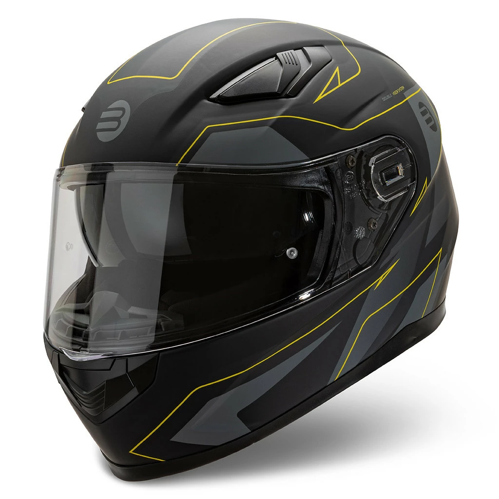 Casco Integrale Befast Ventus Nero Giallo 3 Casco Integrale Befast Ventus Nero Giallo